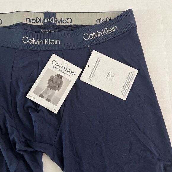 Calvin Klein NB2987 Men’s Sz Medium Navy Blue Ultra-Soft Modern Boxer Brief - Picture 3 of 5